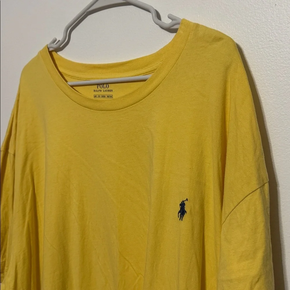 Polo Ralph Lauren yellow crewneck t-shirt signature embroidered pony logo